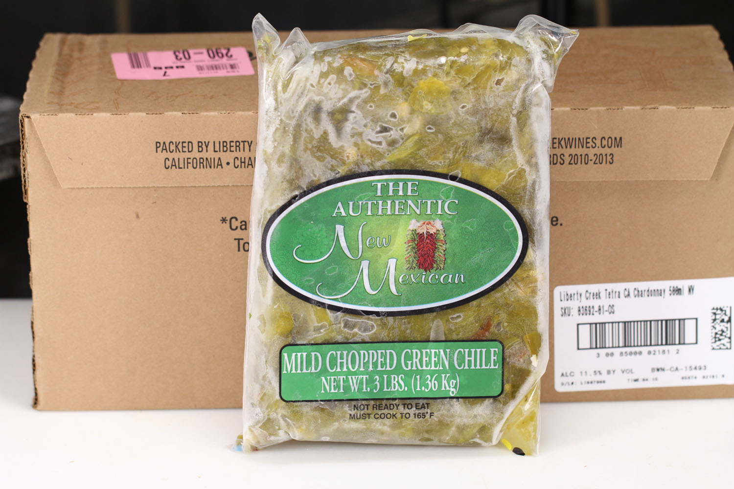 This image icon displays the Purdy's Quality Meats New Mexico Green Chili Mild 3 Lbs image