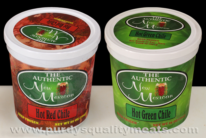 This image icon displays the Purdy's Quality Meats Frozen Green & Red Chile image