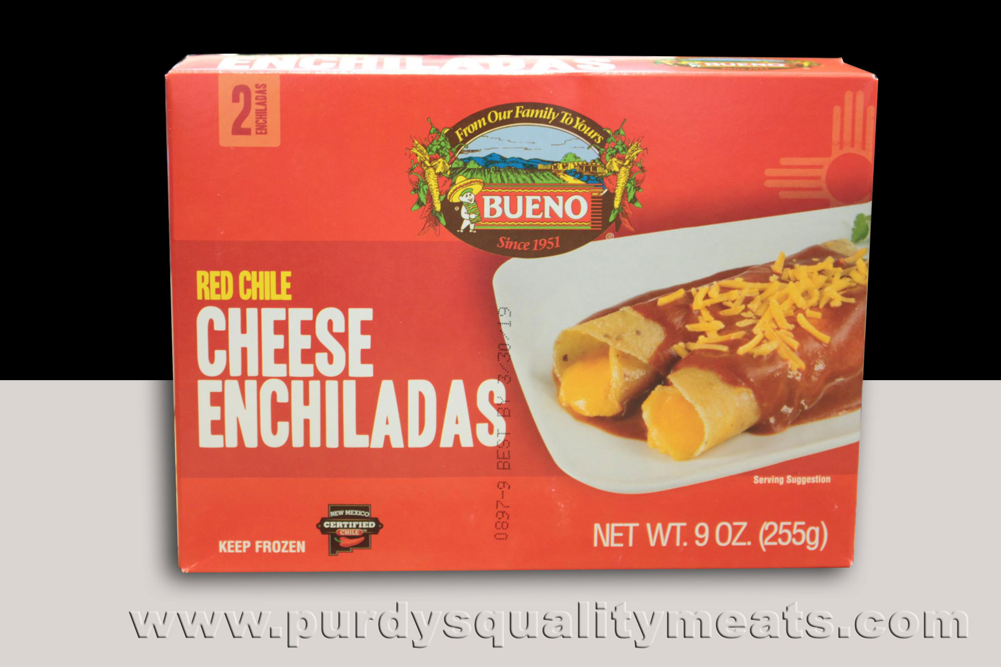 This image icon displays the Purdy's Quality Meats Red Chile Cheese Enchiladas image