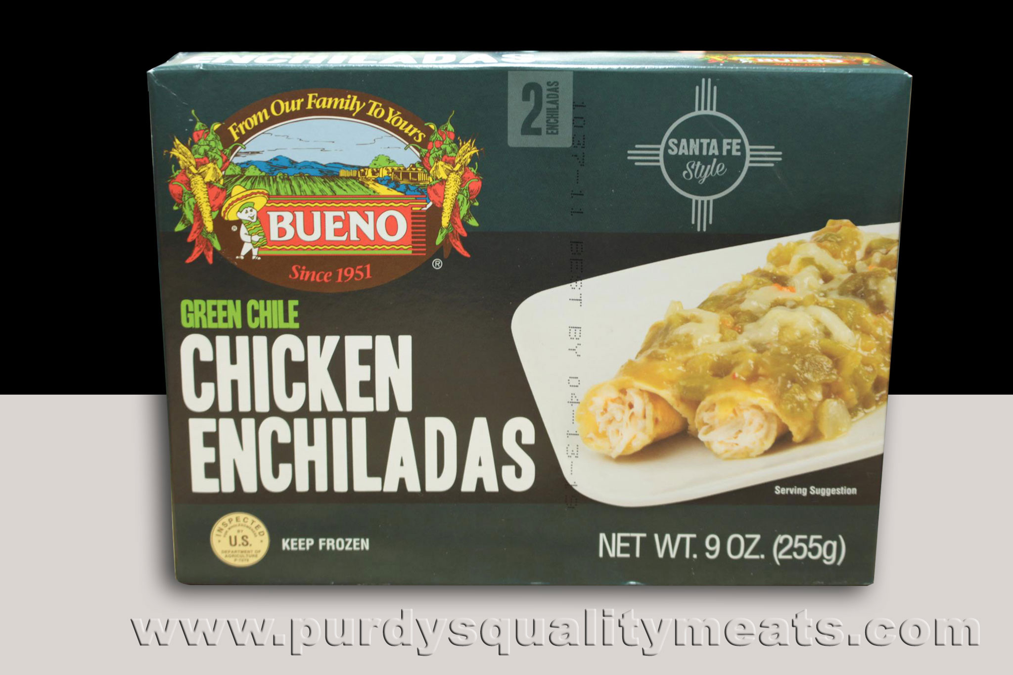 This image icon displays the Purdy's Quality Meats Green Chile Chicken Enchiladas image