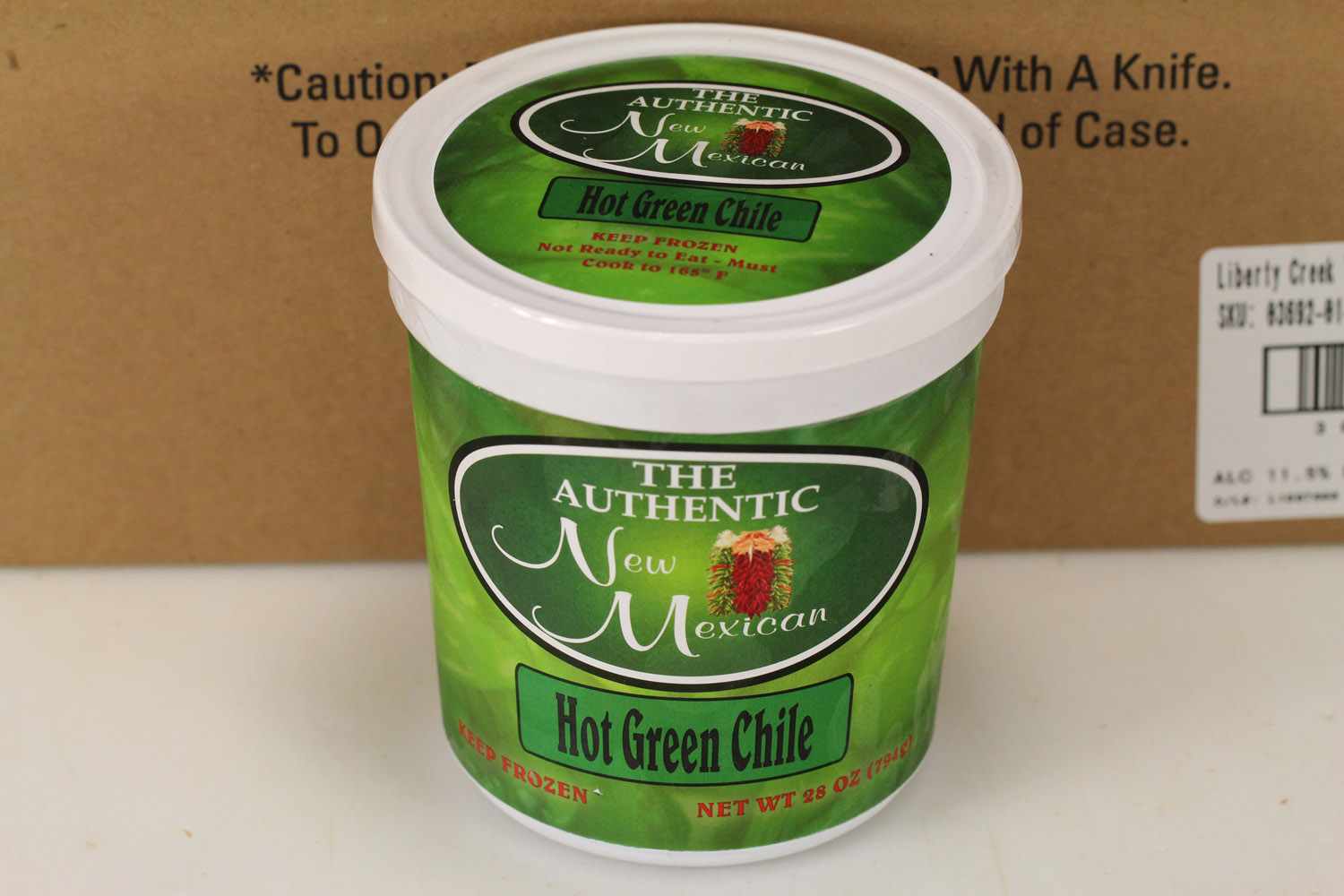 This image icon displays the Purdy's Quality Meats New Mexico Albuquerque Uncooked Green Chili-Hot 1.75 Lbs image